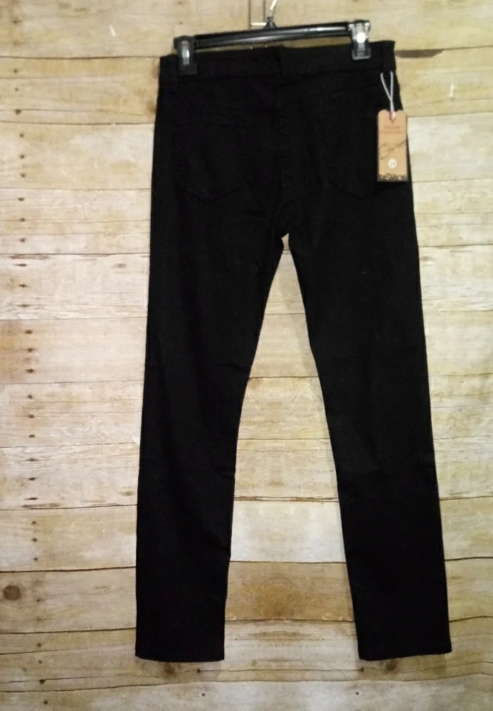 The Fashion black causal distressed pants - Picture 2 of 7